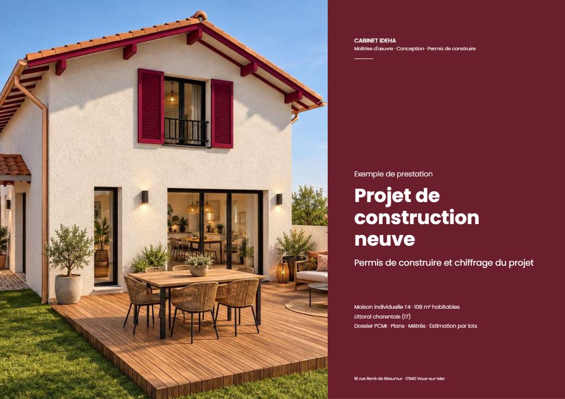 Couverture du dossier : projet de construction neuve, permis de construire et chiffrage
